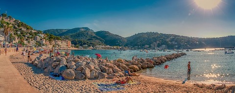Strandbild från Mallorca
